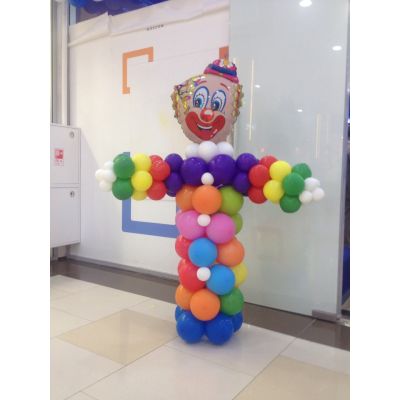 Фигура из шариков "Клоун" (2 метра)